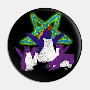 Penguin Worship Pin