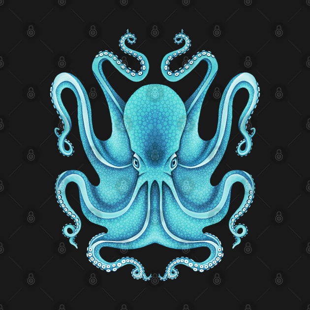 Turquoise Octopus by Katie Thomas Creative