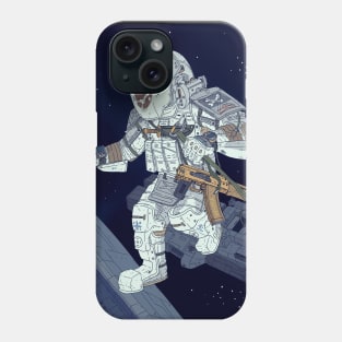 Astronaut, zero G Space pirate raid. Phone Case