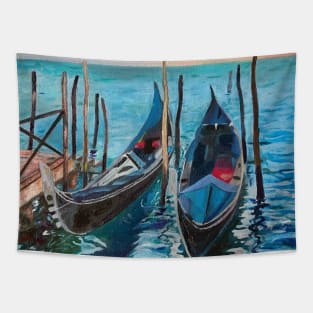 two boats Tapestry