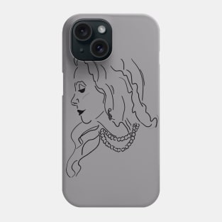 Kathy Cameron Self Portrait Black Phone Case