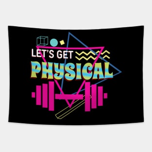 Workouts Let'S Get Physical Gym Trainer Tapestry