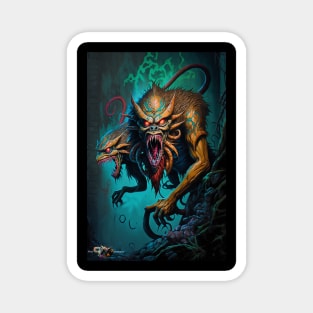 Demogorgon D&D Monster Graffiti Magnet