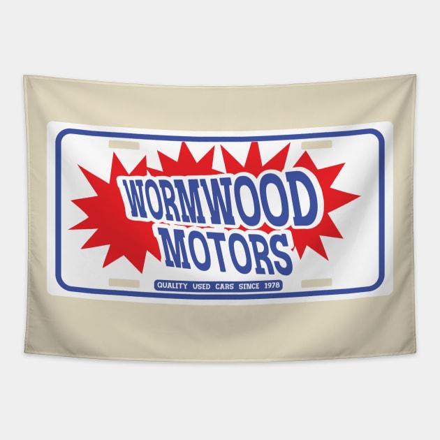 Matilda Wormwood Motors Tapestry by BoxDugArt