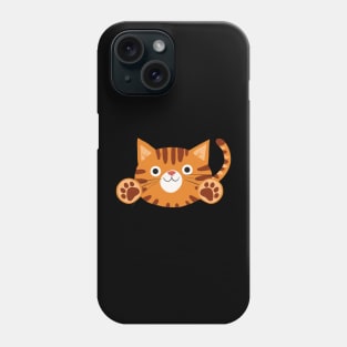 Cute Tiger Cat Hugging You Phone Case