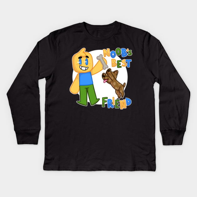 Noob S Best Friend Roblox Noob With Dog Roblox Inspired T Shirt Roblox Noob Dog Kids Long Sleeve T Shirt Teepublic - best shirt guide roblox