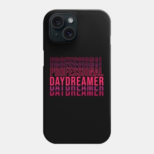 Professional Daydreamer | Red Typography Phone Case