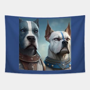 American Hairless Terrier and American Bulldog Tapestry