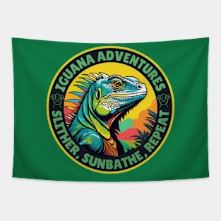 Iguana Adventures Tapestry