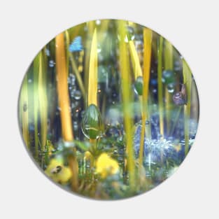 Waterdrops in grass Pin