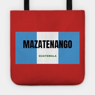 Mazatenango City in Guatemala Flag Colors Tote