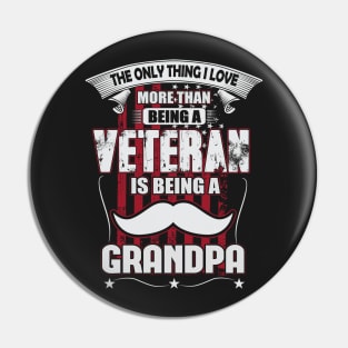 Veteran Grandpa Pin