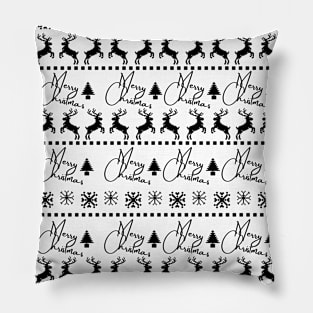 christmas pattern, ugly christmas pattern Pillow