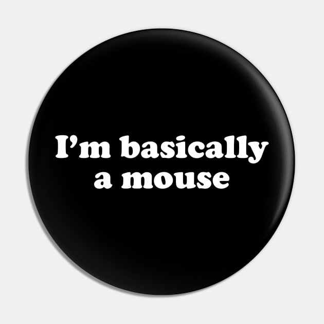 Funny Mouse Gift Pin by JKFDesigns