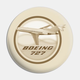 727 in flight Pin