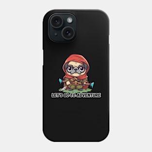 Adventurous Pug Kawaii - RPG Traveler's Cosplay Phone Case