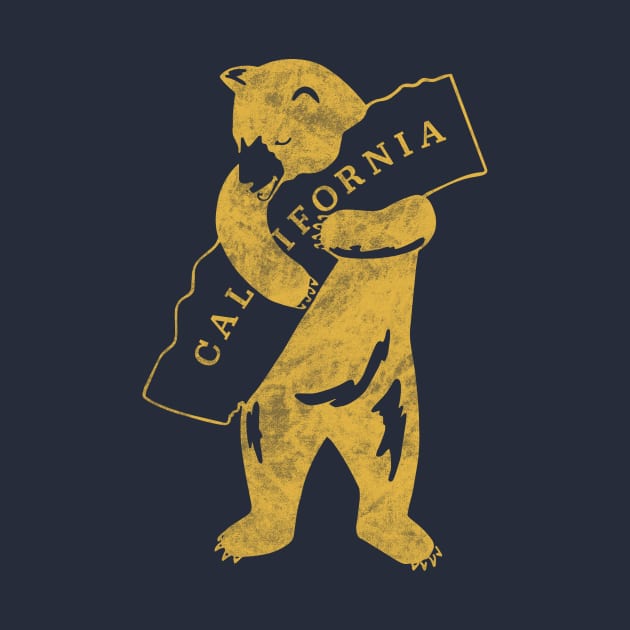 California bear (yellow) by oliviabrett21