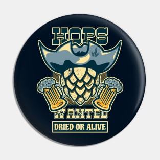 Beer Hops Pirate Pin