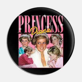 VINTAGE BOOTLEG PRINCESS DIANA 90S Pin