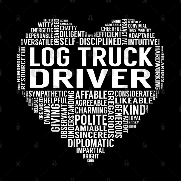 Log Truck Driver Heart by LotusTee