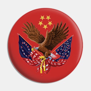 BALD EAGLE- U.S VETERANS Pin