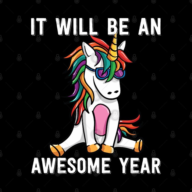 Awesome year 2020 horse cute kawaii unicorn birthday gift by BestSellerDesign