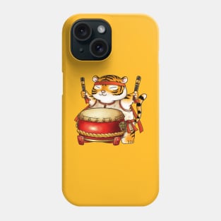 Cute CNY Year of the Tiger Drumer Phone Case