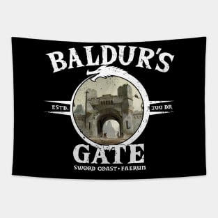 Baldu'rs Gate (Black Print) Tapestry