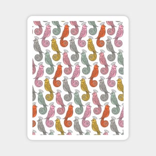 Abstract Bird Pattern Magnet