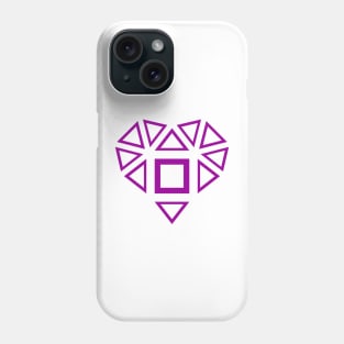 GMTRX purple f134 matrix heart Phone Case