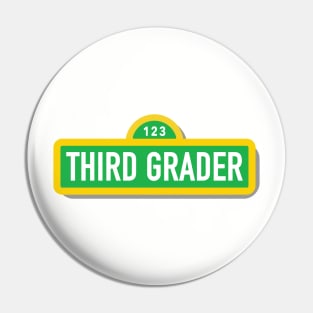 Third Grader T-Shirt Pin