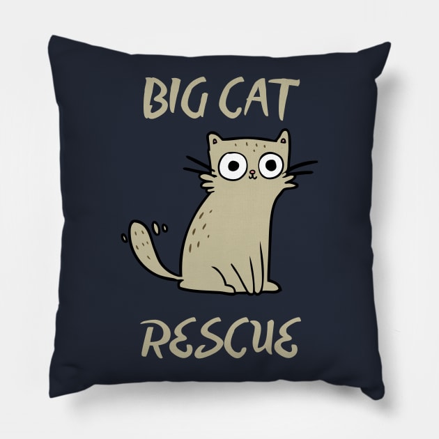 Big Cat Rescue Pillow by Pro-tshirt