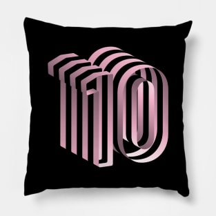 Jersey 10 - all pink version Pillow