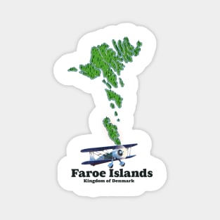 faroe islands kingdom of denmark map Magnet