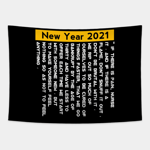 Happy new year 2021 Tapestry by Blue Diamond Store