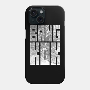 Bangkok, Thailand City Map Typography - Light Phone Case