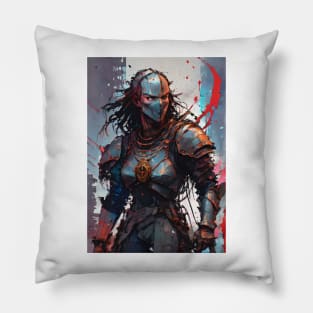 Heroic Female Knight Pillow