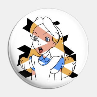 Alice in Wonderland - Semi Color Pin