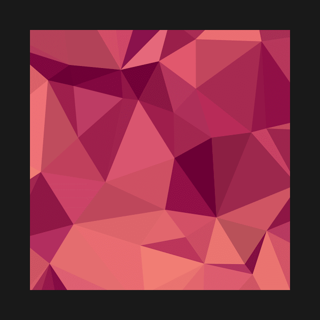 Deep Cerise Purple Abstract Low Polygon Background by retrovectors