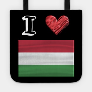 I love Flag from Ungarn Tote