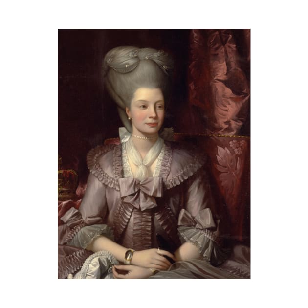 Queen Charlotte by Benjamin West by Classic Art Stall