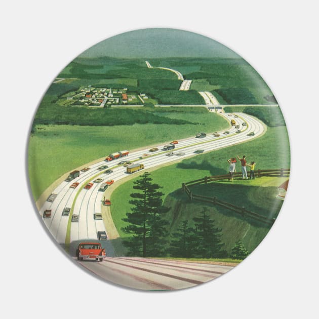 Vintage Scenic America Pin by MasterpieceCafe