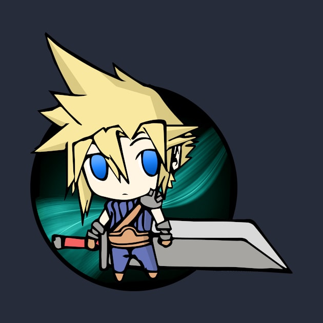 Cloud Strife Chibi Mako by gallo178