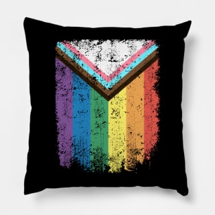 LGBTQIA+ Progress Pride Flag Ally Pride Month Pillow