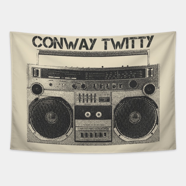 Conway Twitty / Hip Hop Tape Tapestry by SecondLife.Art