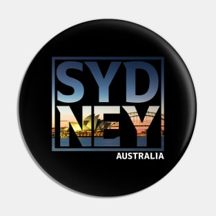 Sydney Australia Typography Pin