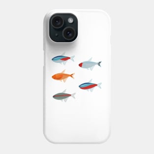 Freshwater fish Tetra pattern Phone Case