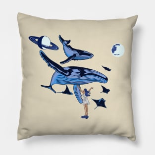 Mystical Whale Pillow