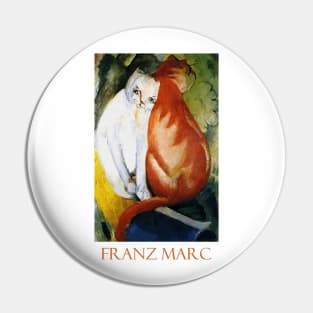 Cats, Red and White by Franz Marc Pin