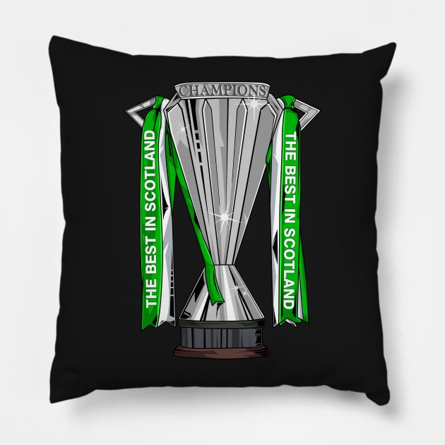 Glasgow Celtic - The Best In Scotland - Champions 2023 Pillow by TeesForTims